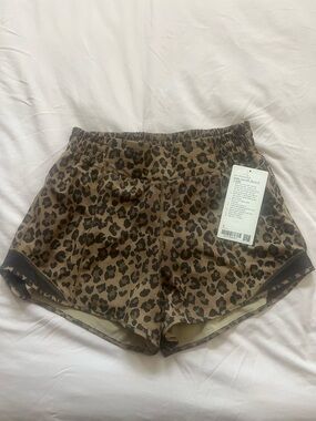 lululemon athletica true Leopard Print High-Rise Athletic Shorts NWT